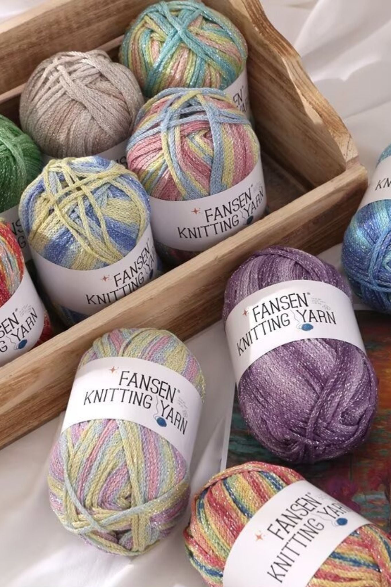 Segment dyed graffiti line gradient star silver sparkle 2.5mm hollow cotton thread DIY hand weaving crocheting bag thread