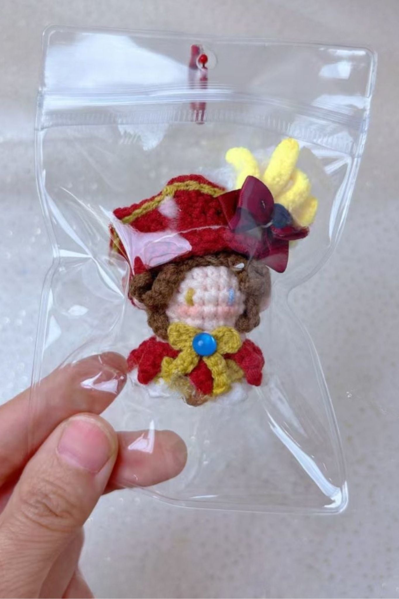 Finished Product Custom Identity V Edgar Valden（Painter） Game Fan Art - Handmade Crochet Keychain Charm