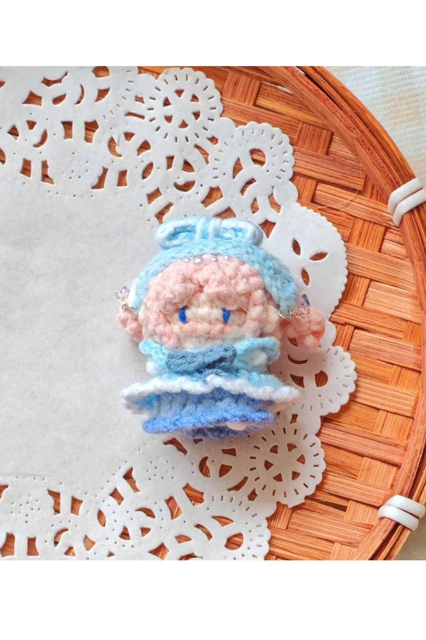 Finished Product Custom Infinity Nikki Game Fan Art-Handmade Crochet Keychain Charm