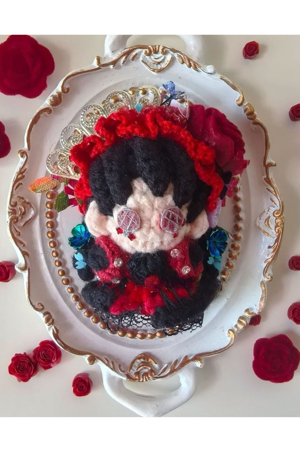 Finished Product Custom Identity V Memory Game Fan Art - Handmade Crochet Keychain Charm