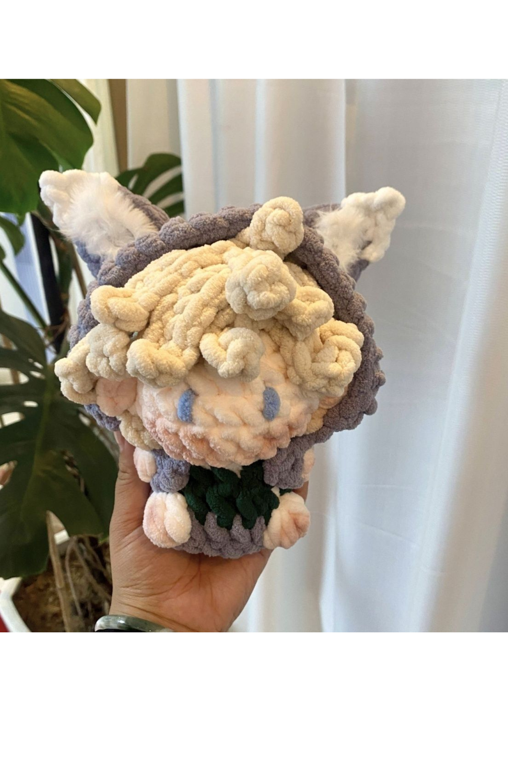 [Finished Product] Custom Identity V Ithaqua Doll Game Fan Art - Handmade Crochet Keychain Charm