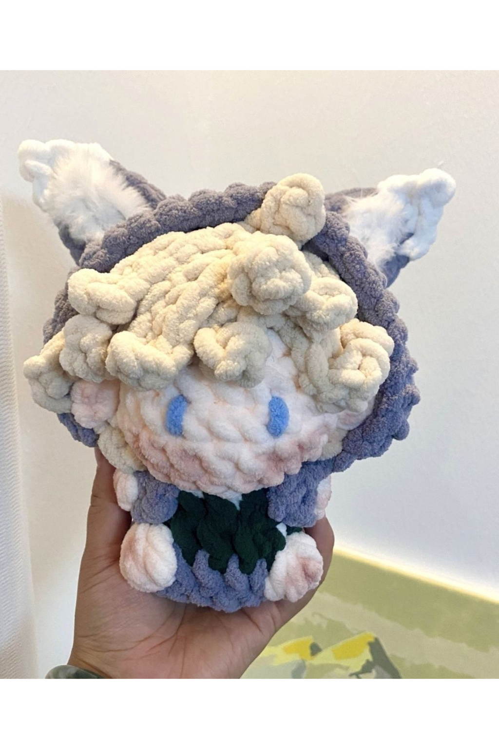 [Finished Product] Custom Identity V Ithaqua Doll Game Fan Art - Handmade Crochet Keychain Charm