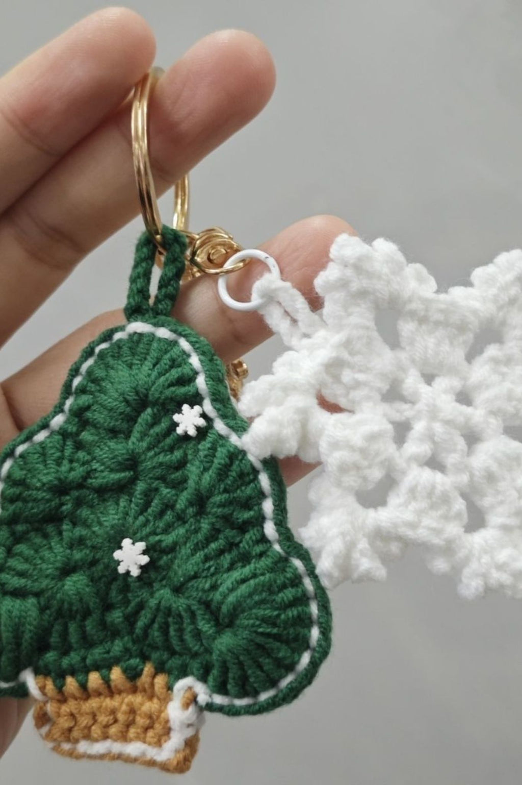 [Finished Product] Christmas Little Ghost Themed Handmade Crochet Hanging Decor & Charm Set