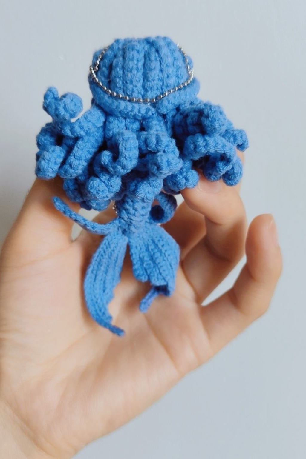 Handmade Crochet Mermaid Dolls - Adorable Pastel-Color Ocean-Inspired Collectibles