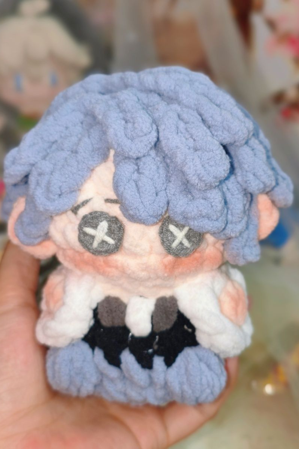 Finished Product Custom Identity V Aesop Carl Doll Game Fan Art - Handmade Crochet Keychain Charm