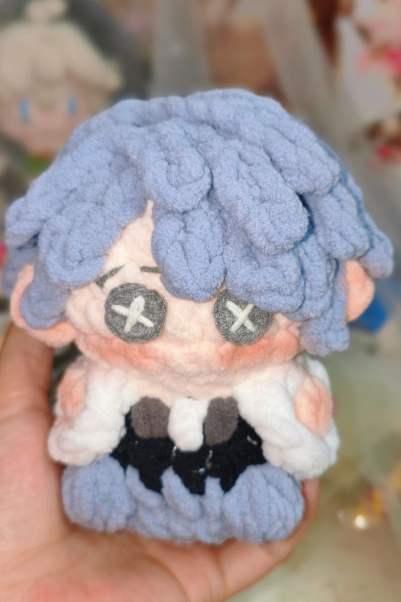 Finished Product Custom Identity V Aesop Carl Doll Game Fan Art - Handmade Crochet Keychain Charm