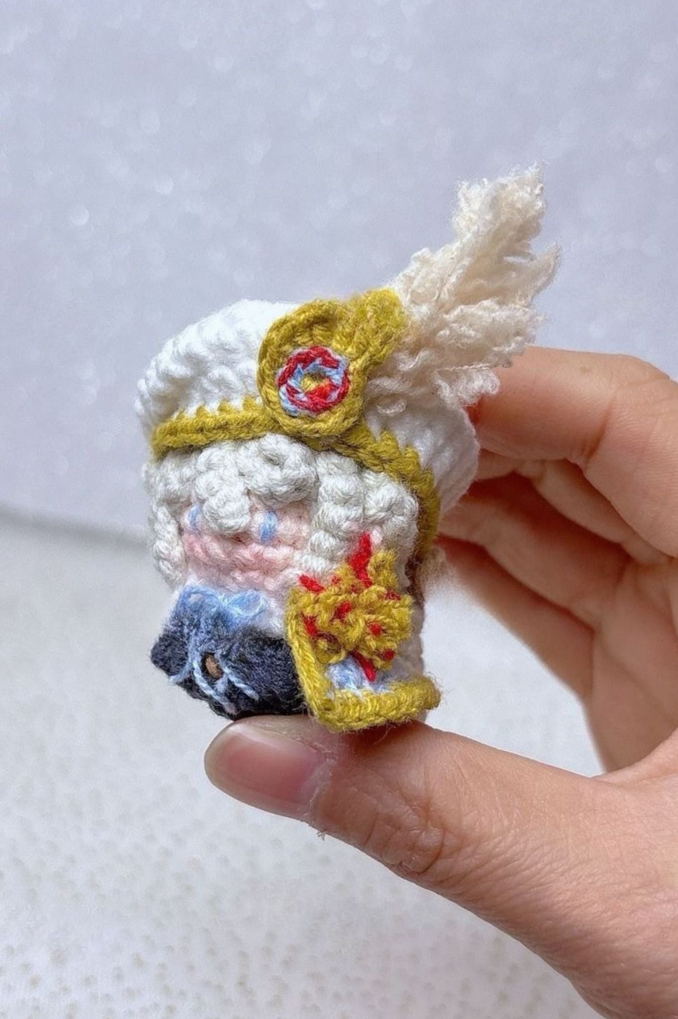 Finished Product Custom Identity V Edgar Valden（Painter） Game Fan Art - Handmade Crochet Keychain Charm