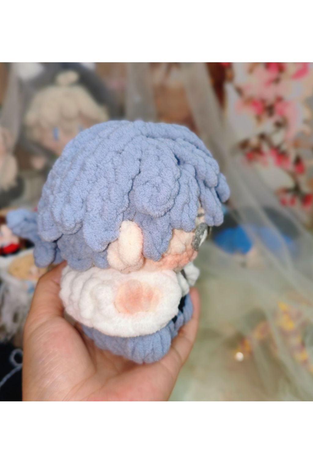 Finished Product Custom Identity V Aesop Carl Doll Game Fan Art - Handmade Crochet Keychain Charm