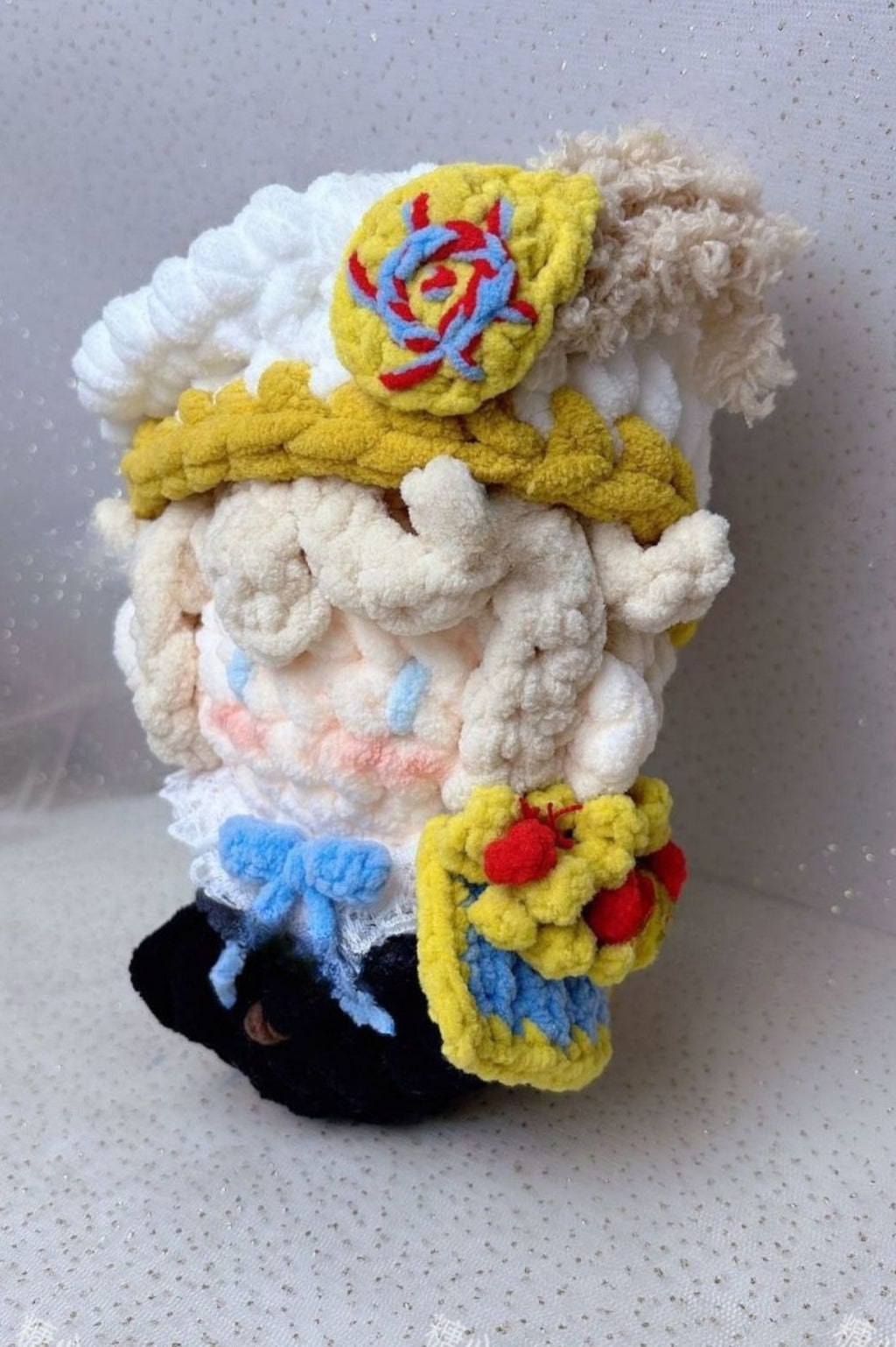 Finished Product Custom Identity V Edgar Valden（Painter） Game Fan Art - Handmade Crochet Keychain Charm