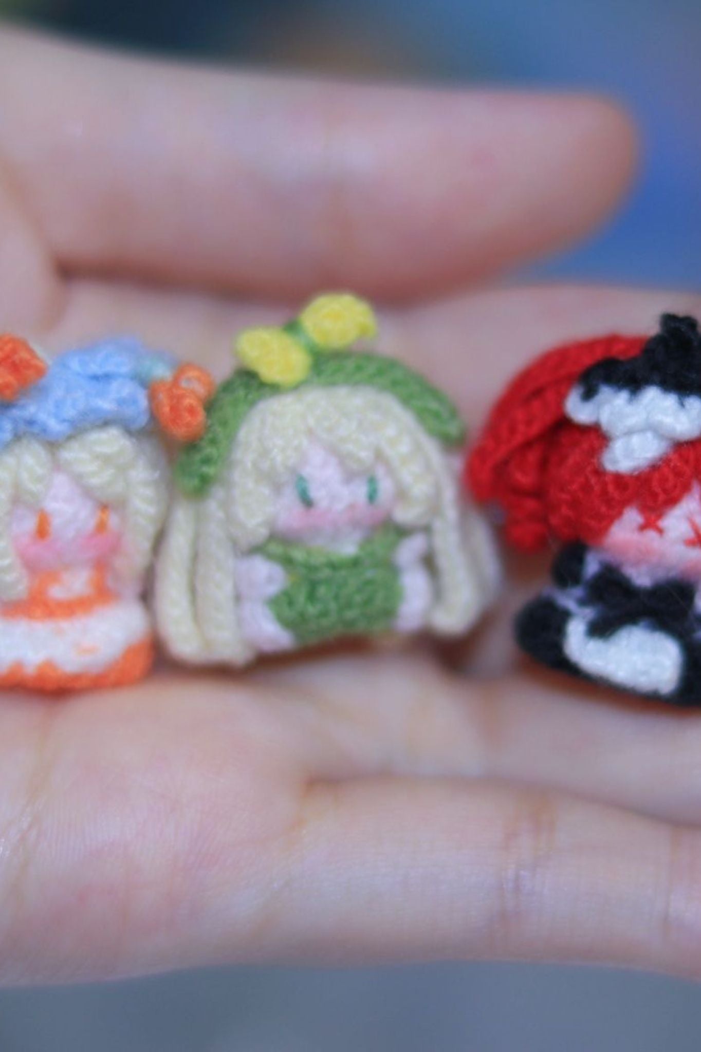 Finished Product Custom Identity V  Game Fan Art - Handmade Crochet Keychain Charm