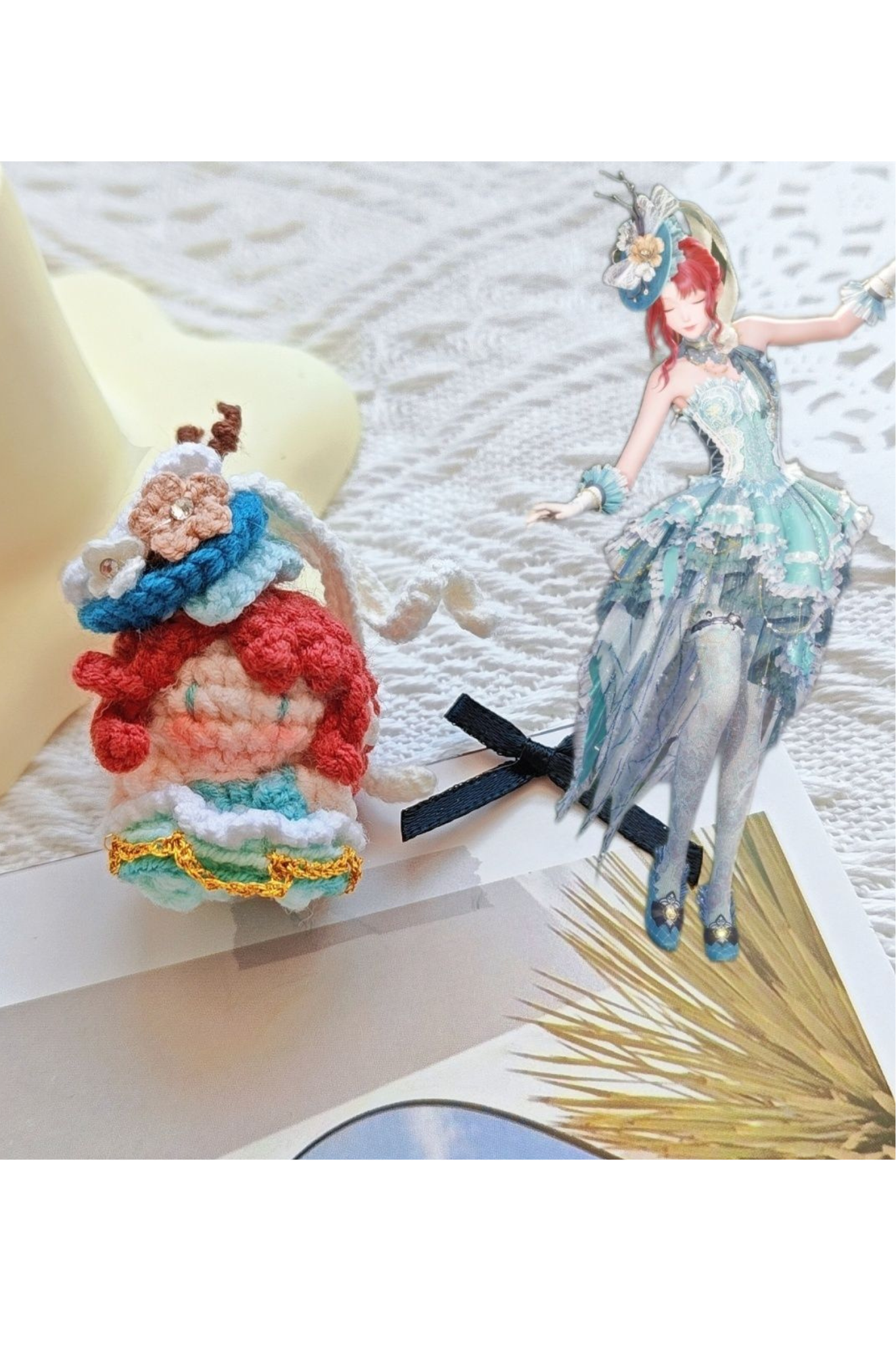 Finished Product Custom Infinity Nikki Game Fan Art-Handmade Crochet Keychain Charm