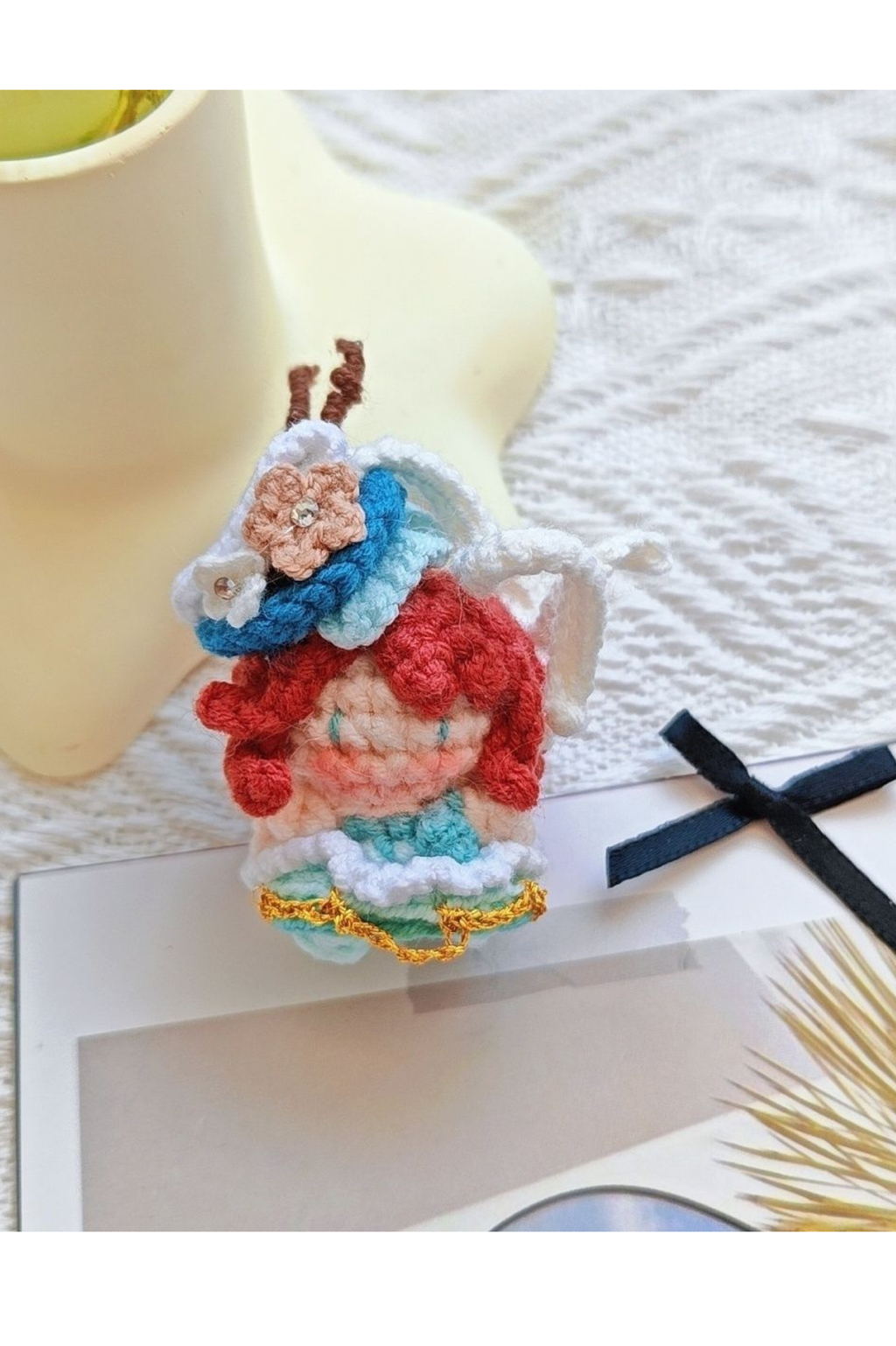 Finished Product Custom Infinity Nikki Game Fan Art-Handmade Crochet Keychain Charm