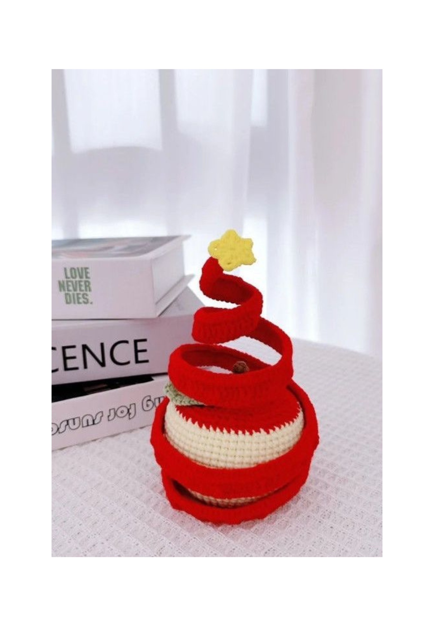 [Non-finished product]Christmas Apple Tree Doll Handmade Crochet