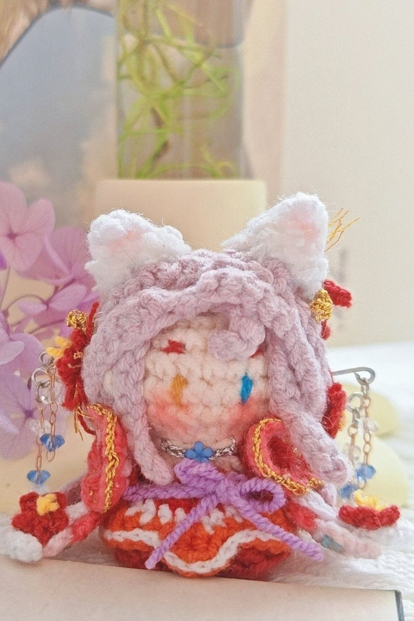 Finished Product Custom Infinity Nikki Game Fan Art-Handmade Crochet Keychain Charm