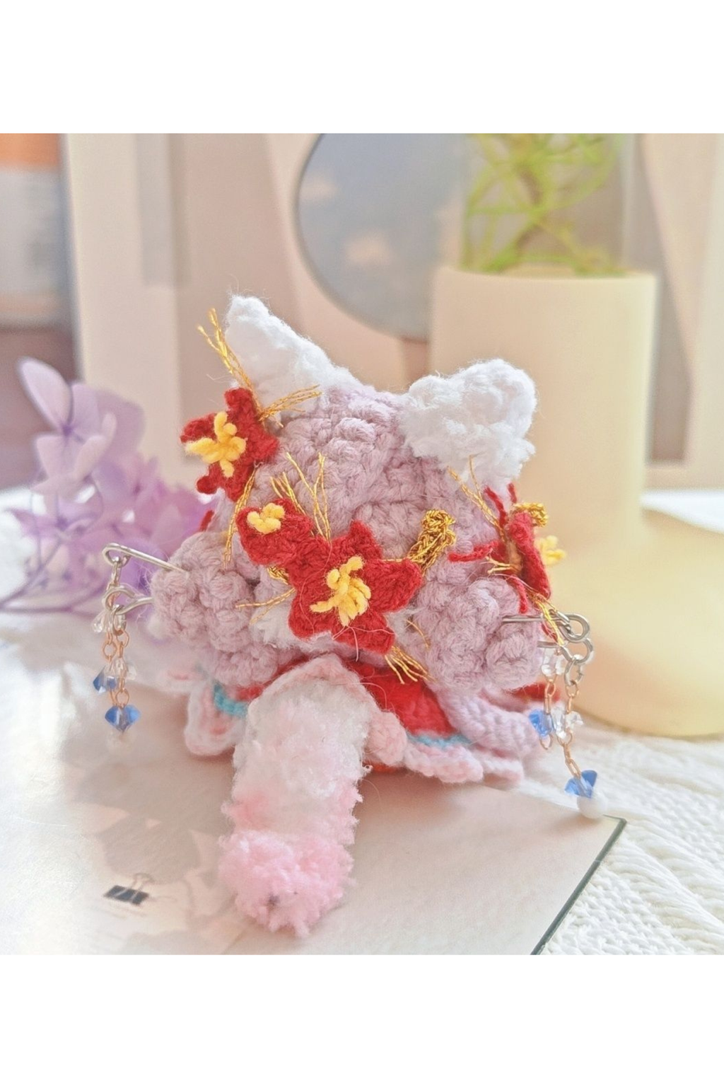 Finished Product Custom Infinity Nikki Game Fan Art-Handmade Crochet Keychain Charm