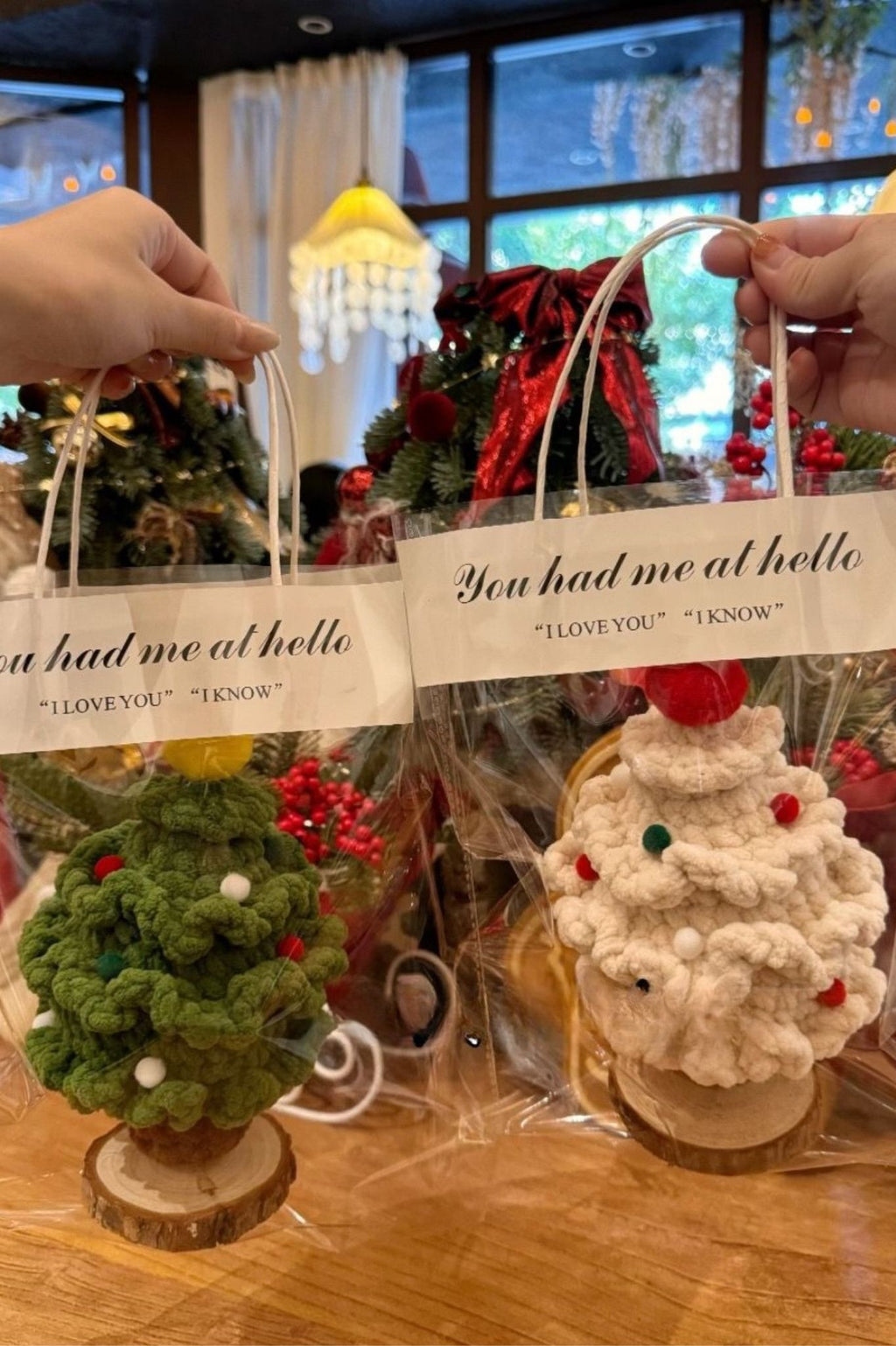 Hand-woven Christmas tree ornaments – 3D creative Christmas tree handicrafts