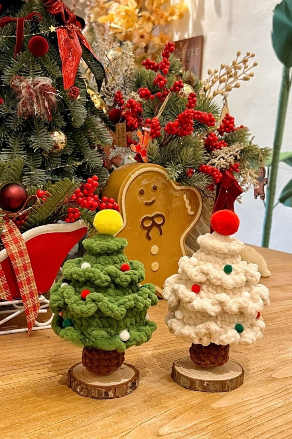 Hand-woven Christmas tree ornaments – 3D creative Christmas tree handicrafts