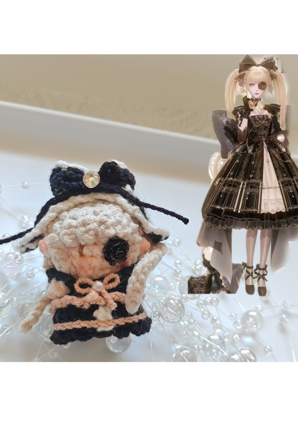 Finished Product Custom Infinity Nikki Game Fan Art-Handmade Crochet Keychain Charm