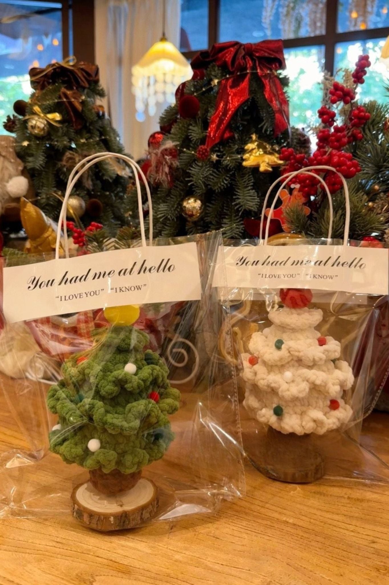 Hand-woven Christmas tree ornaments – 3D creative Christmas tree handicrafts