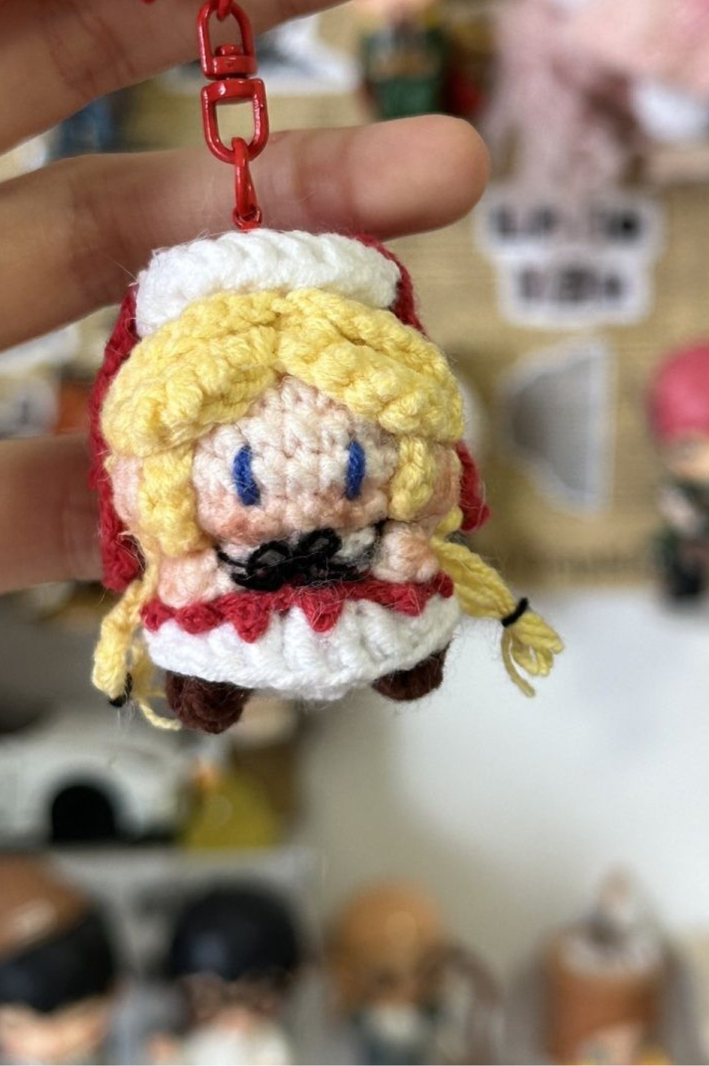 Finished Product Custom Identity V Anne Lester Game Fan Art - Handmade Crochet Keychain Charm