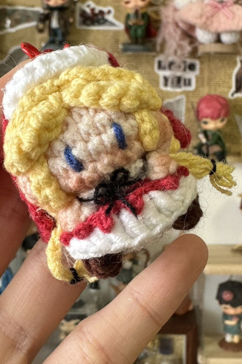 Finished Product Custom Identity V Anne Lester Game Fan Art - Handmade Crochet Keychain Charm