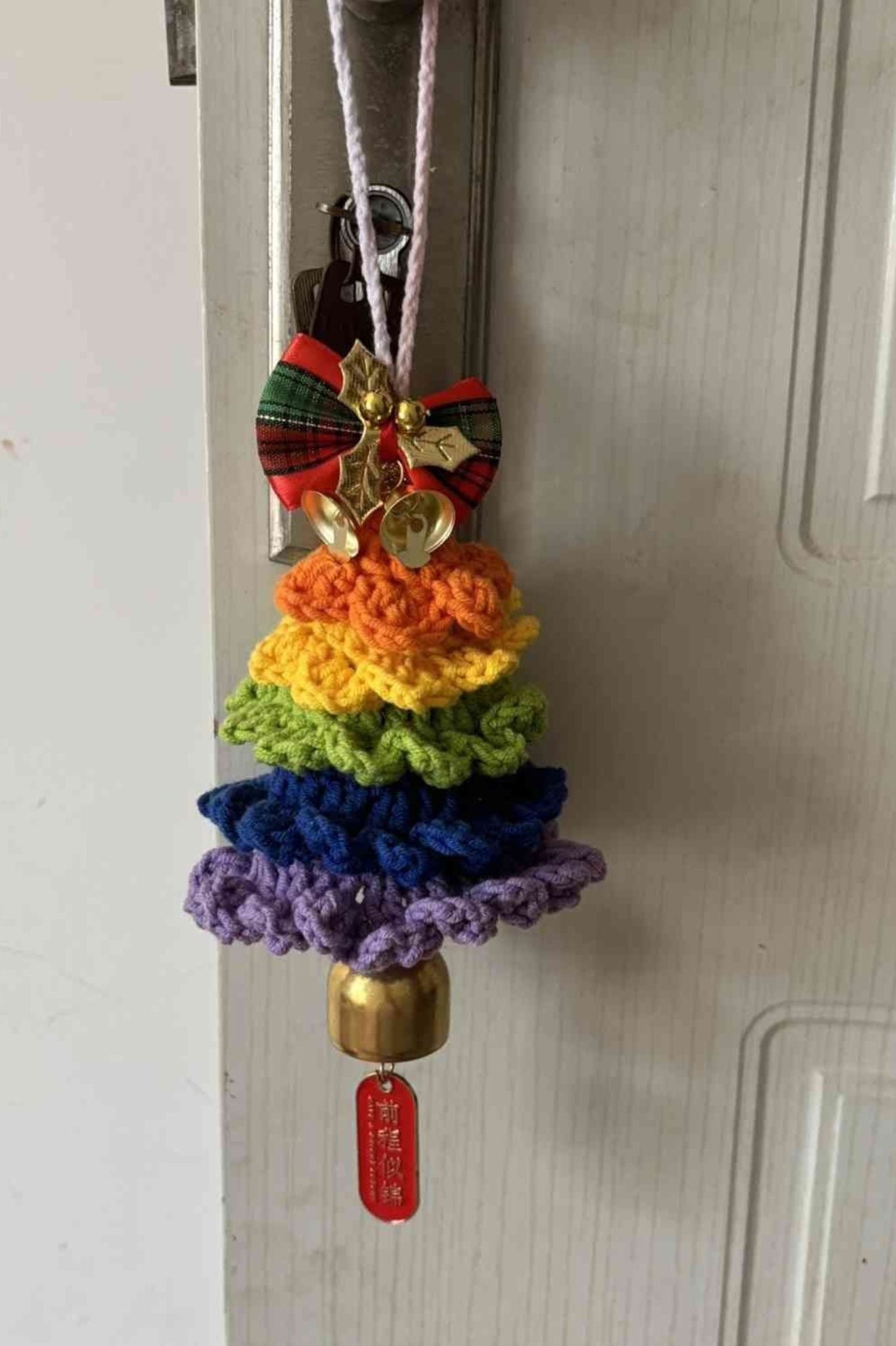 Finished Product Christmas tree crocheted ornaments - adding decorations to the holiday season