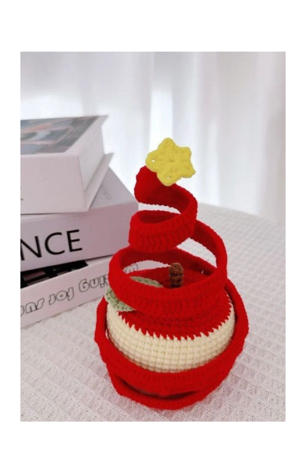 [Non-finished product]Christmas Apple Tree Doll Handmade Crochet