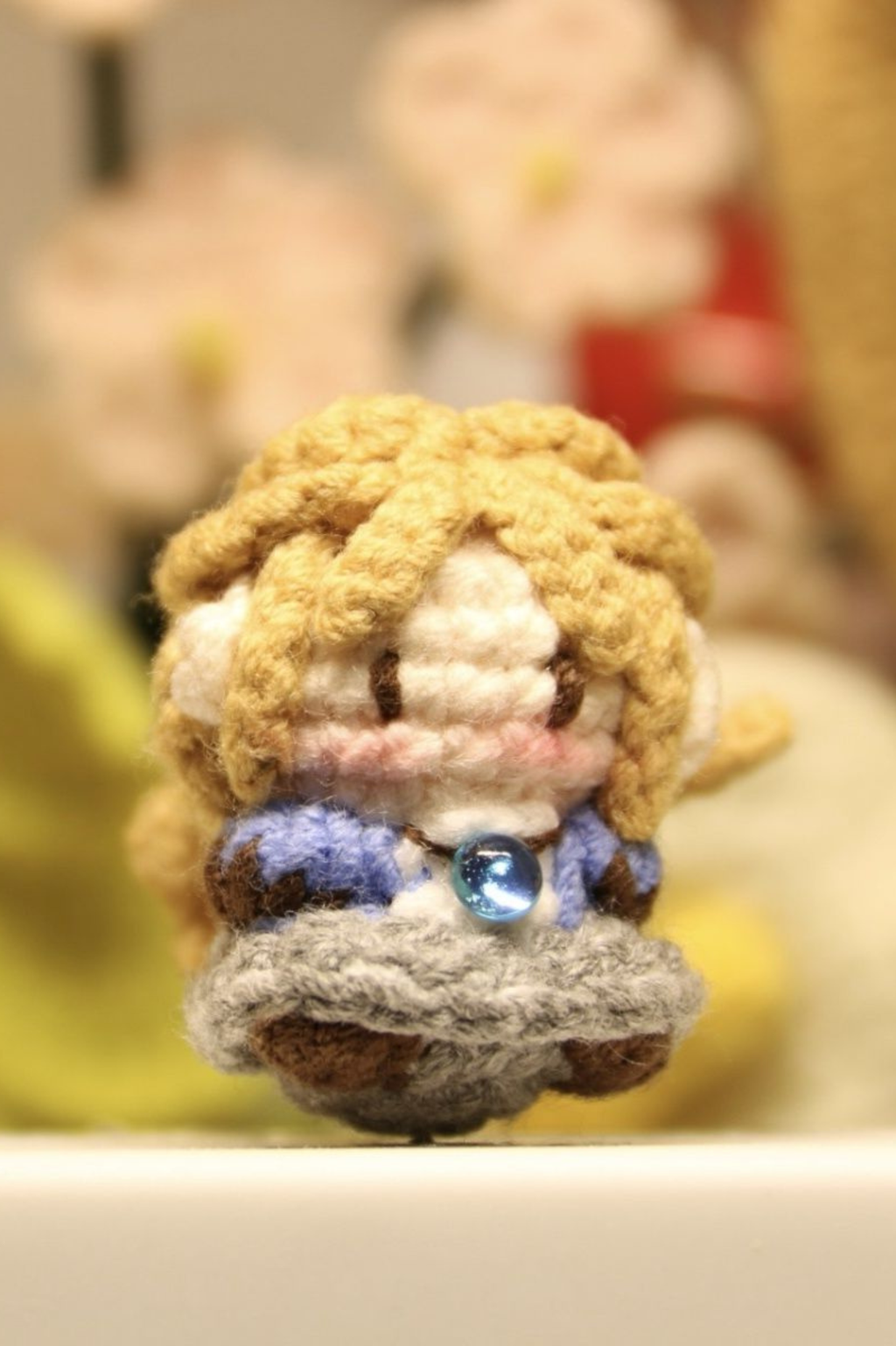 Finished Product Custom Identity V Alice Game Fan Art - Handmade Crochet Keychain Charm