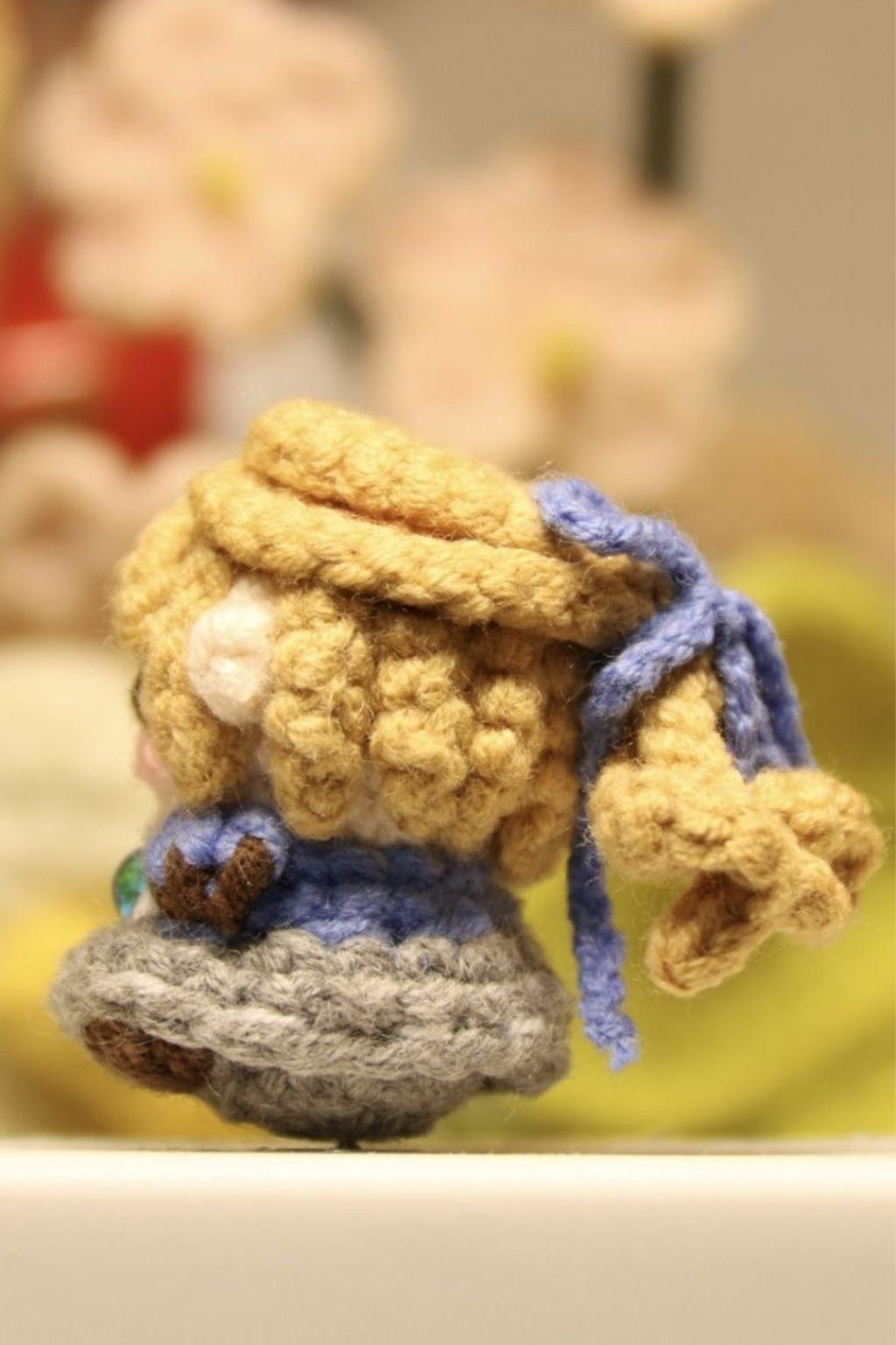 Finished Product Custom Identity V Alice Game Fan Art - Handmade Crochet Keychain Charm