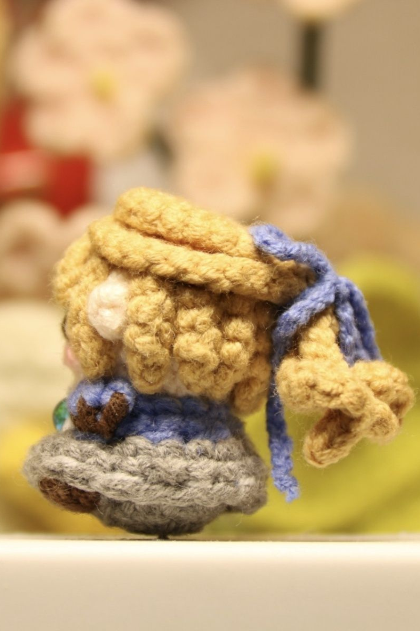 Finished Product Custom Identity V Alice Game Fan Art - Handmade Crochet Keychain Charm