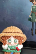 Finished Product Custom Identity V Game Gardener Fan Art - Handmade Crochet Keychain Charm