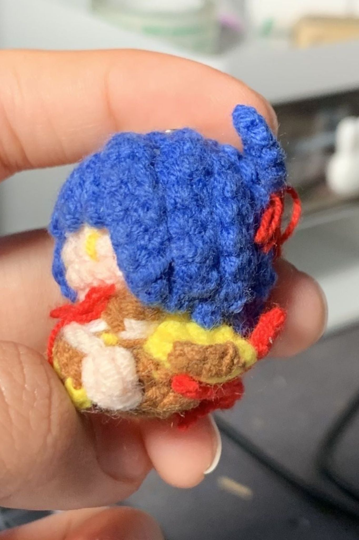 [Finished Product] Custom the Genshin Game Mao Xiangling Fan Art - Handmade Crochet Keychain Charm