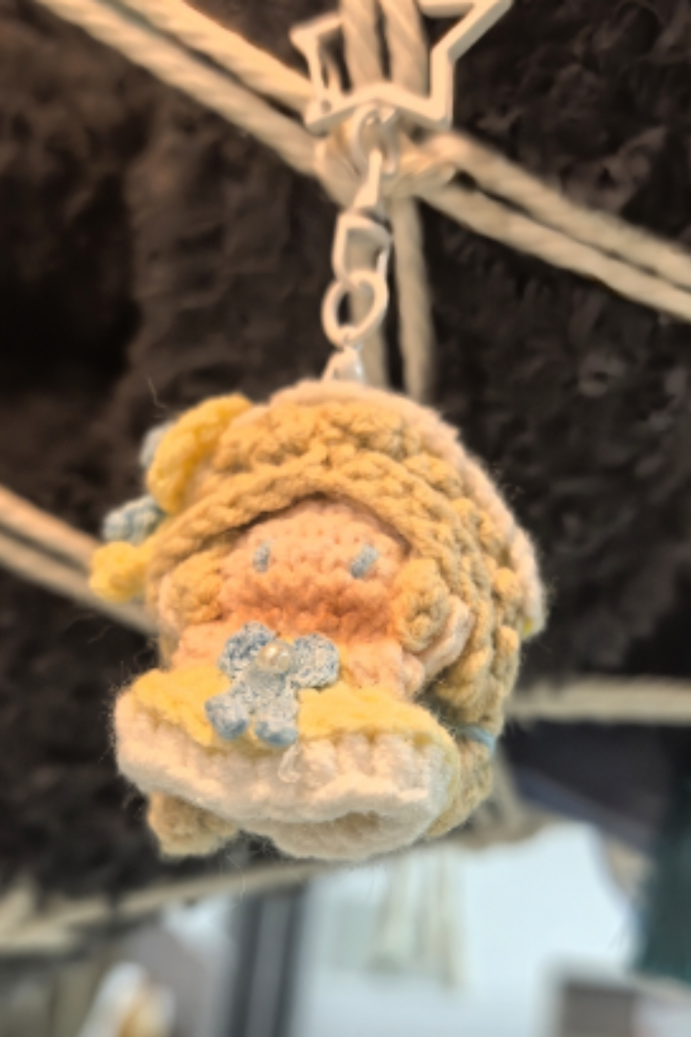 Finished Product Custom Identity V Anne Lester Game Fan Art - Handmade Crochet Keychain Charm