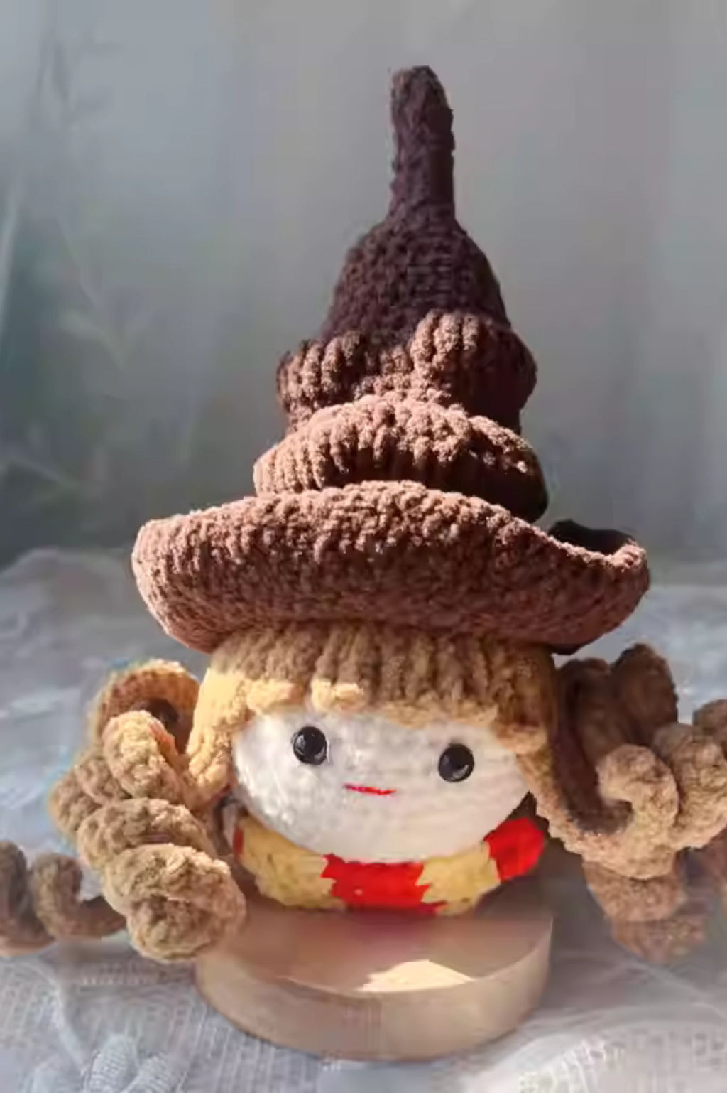 [Finished Product] Custom Harry Potter Hermione Granger Fan Art - Handmade Crochet Keychain Charm