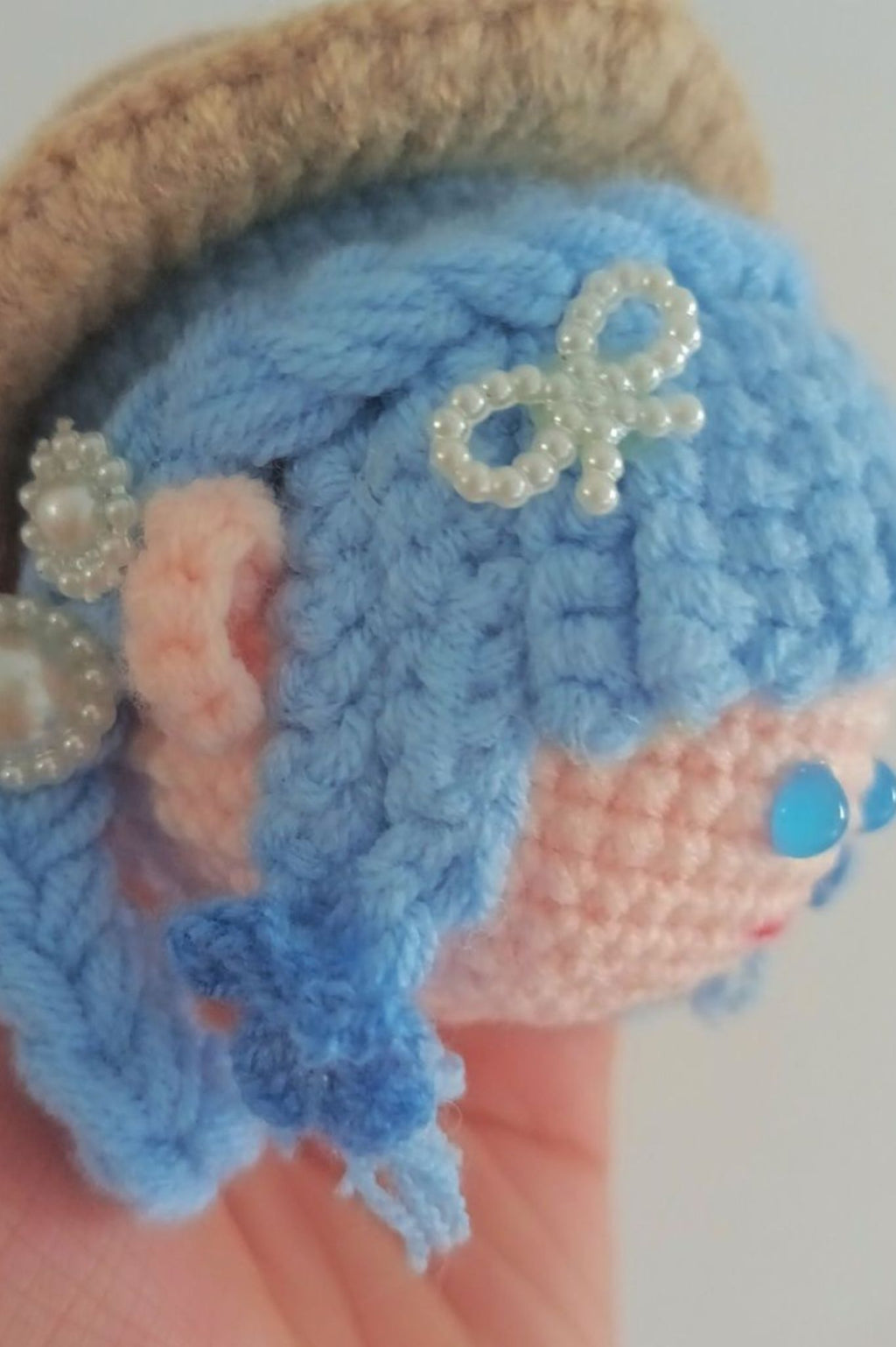 Handcrafted Custom Genshin Impact Kamisato Ayaka Anime-Inspired Treasure - Personalized Crochet Keychain Charm