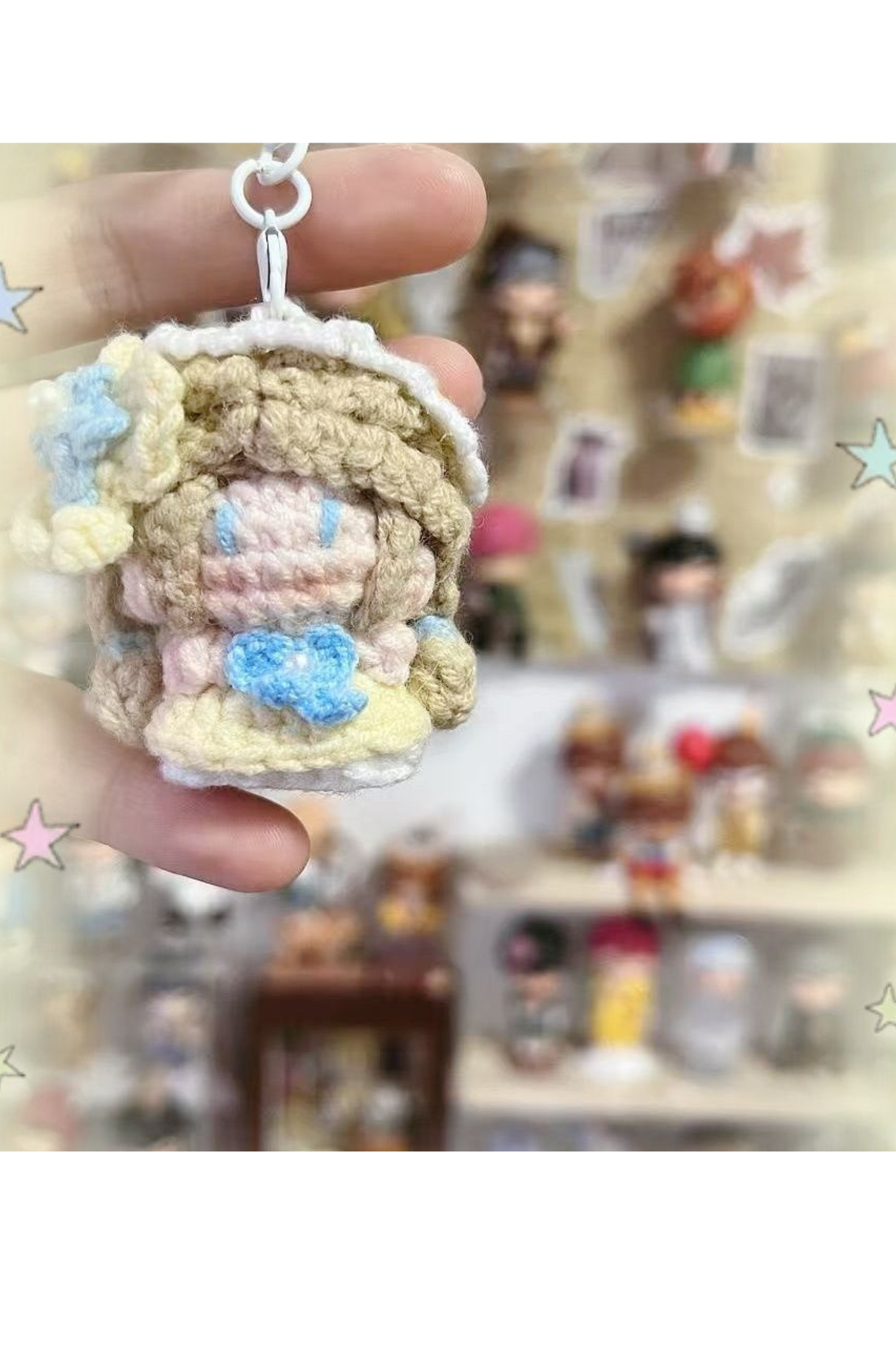 Finished Product Custom Identity V Anne Lester Game Fan Art - Handmade Crochet Keychain Charm