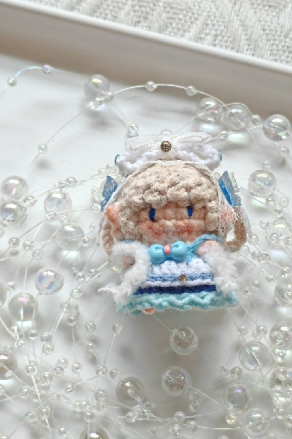 Finished Product Custom Infinity Nikki Game Fan Art-Handmade Crochet Keychain Charm