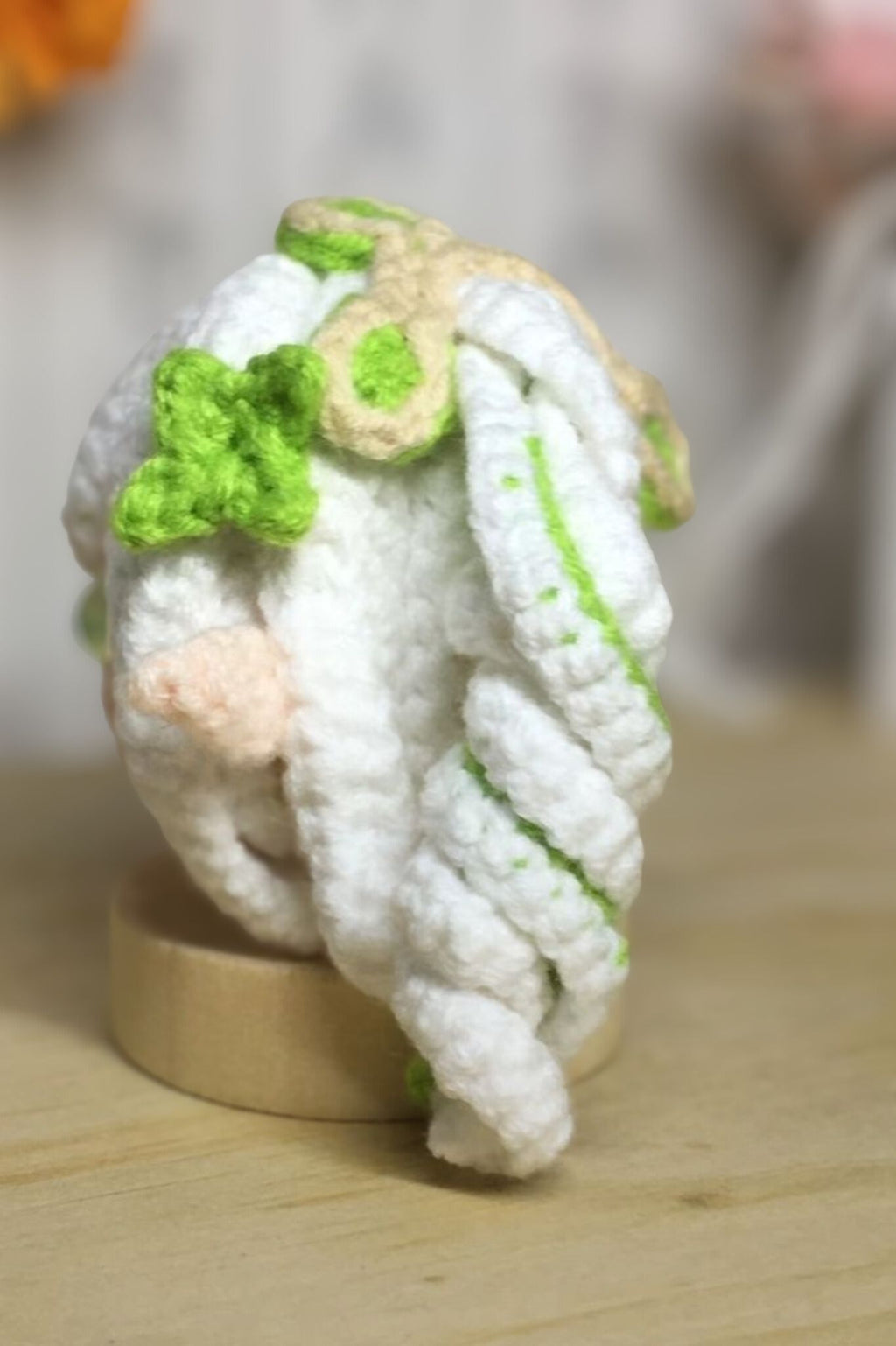 [Finished Product] Custom Nahida the Genshin Game Fan Art - Handmade Crochet Keychain Charm