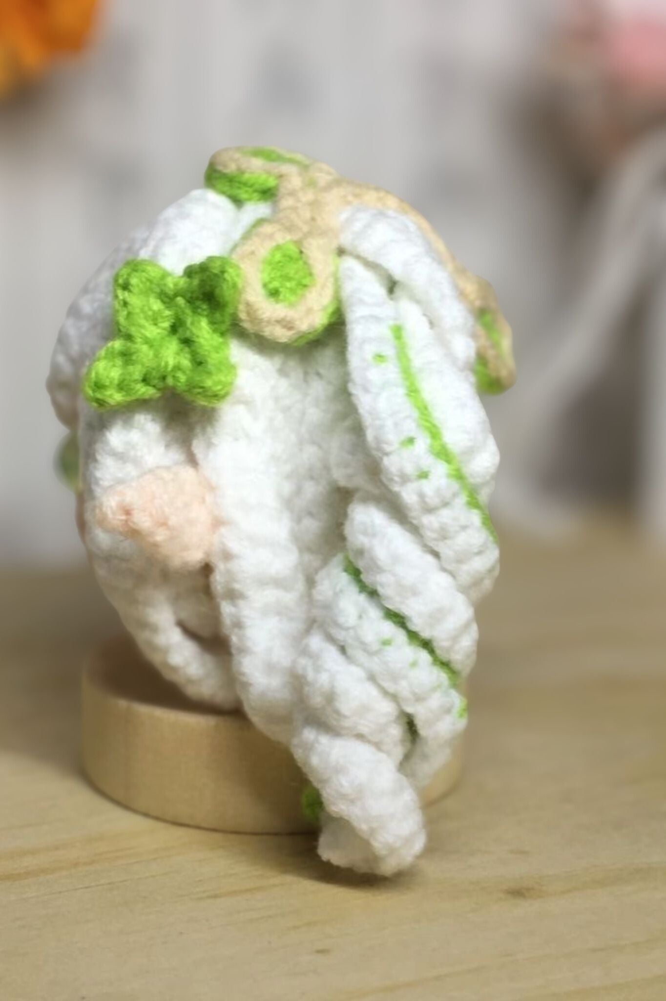 [Finished Product] Custom Nahida the Genshin Game Fan Art - Handmade Crochet Keychain Charm