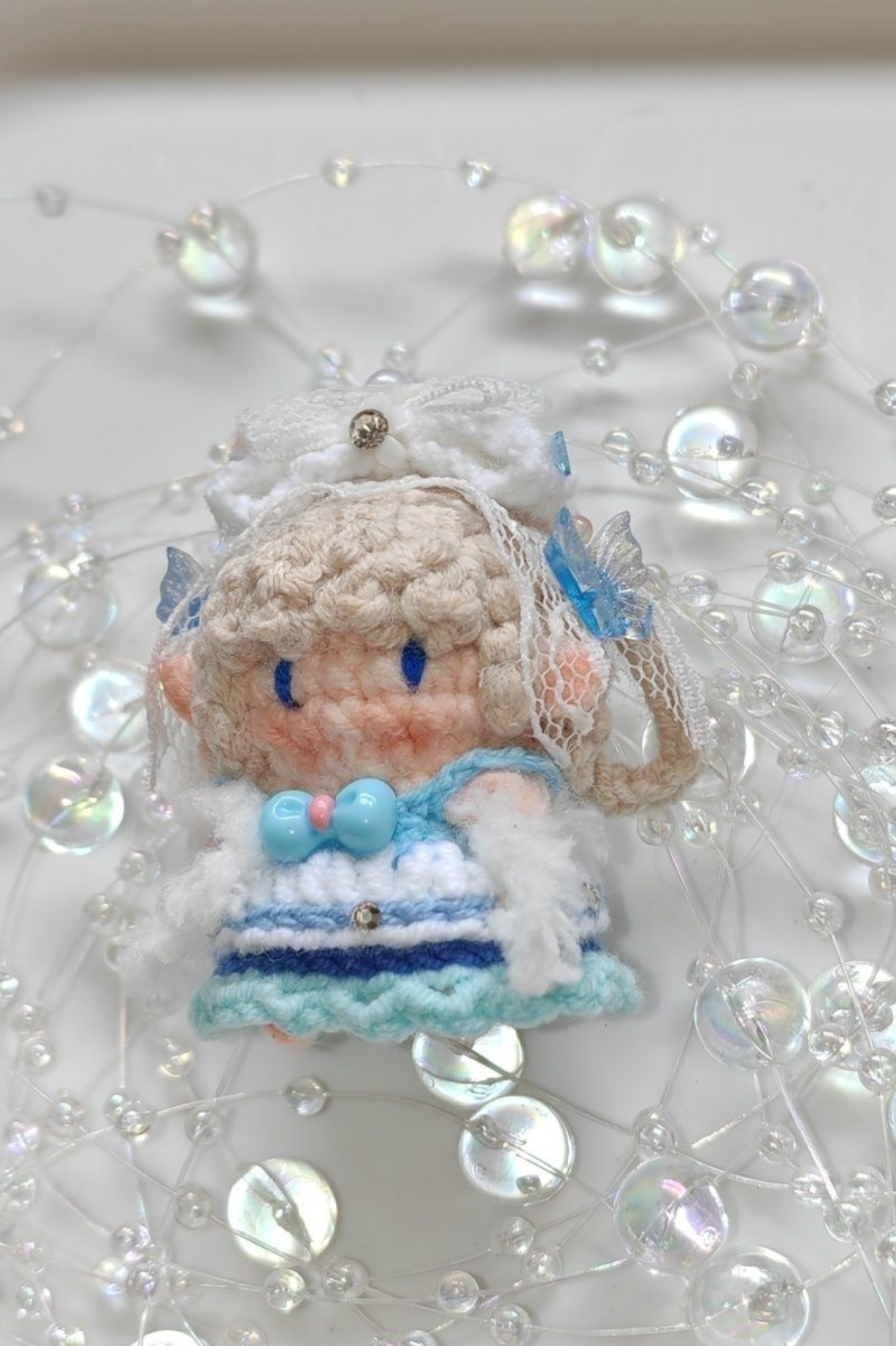 Finished Product Custom Infinity Nikki Game Fan Art-Handmade Crochet Keychain Charm