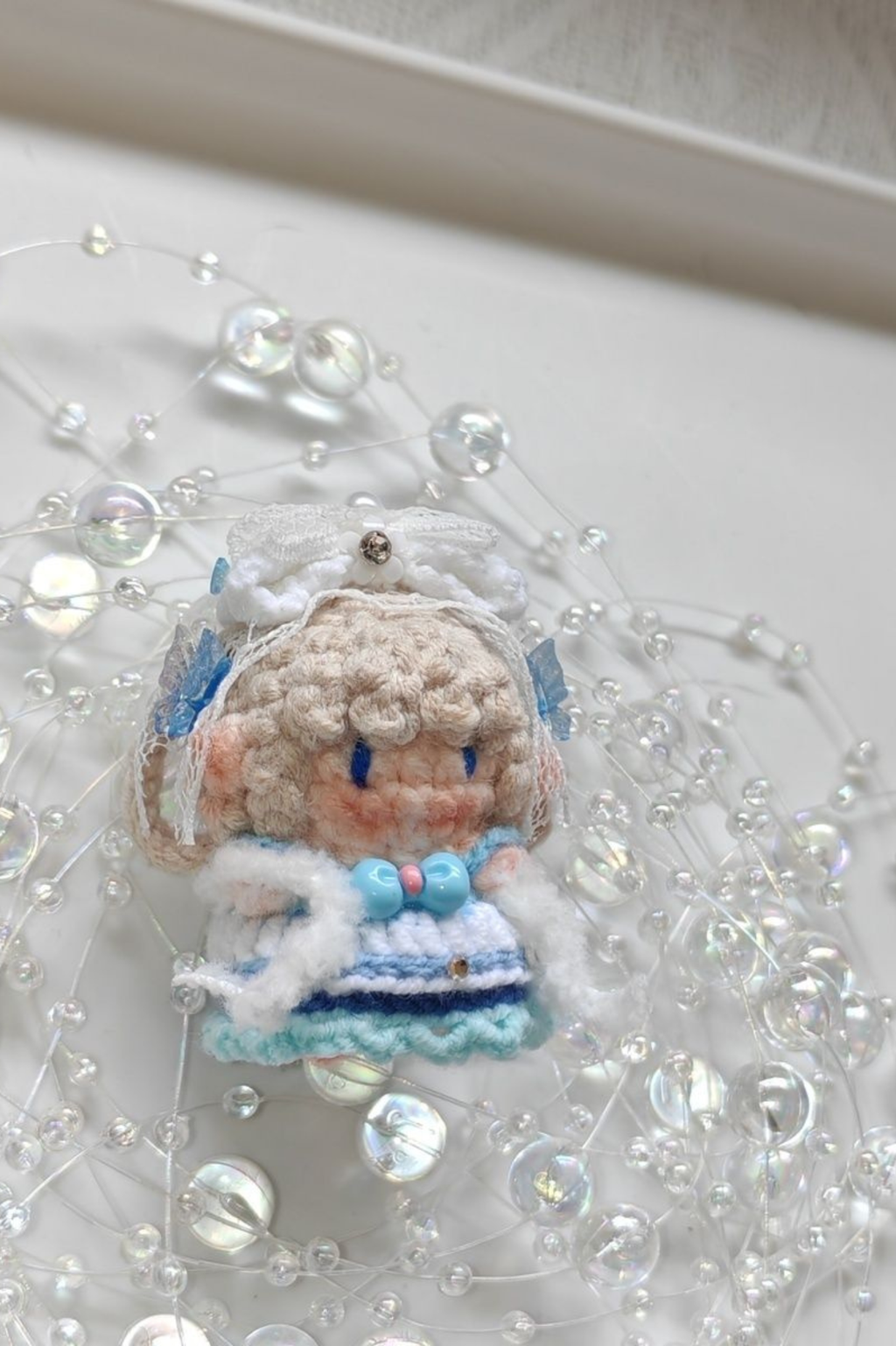 Finished Product Custom Infinity Nikki Game Fan Art-Handmade Crochet Keychain Charm