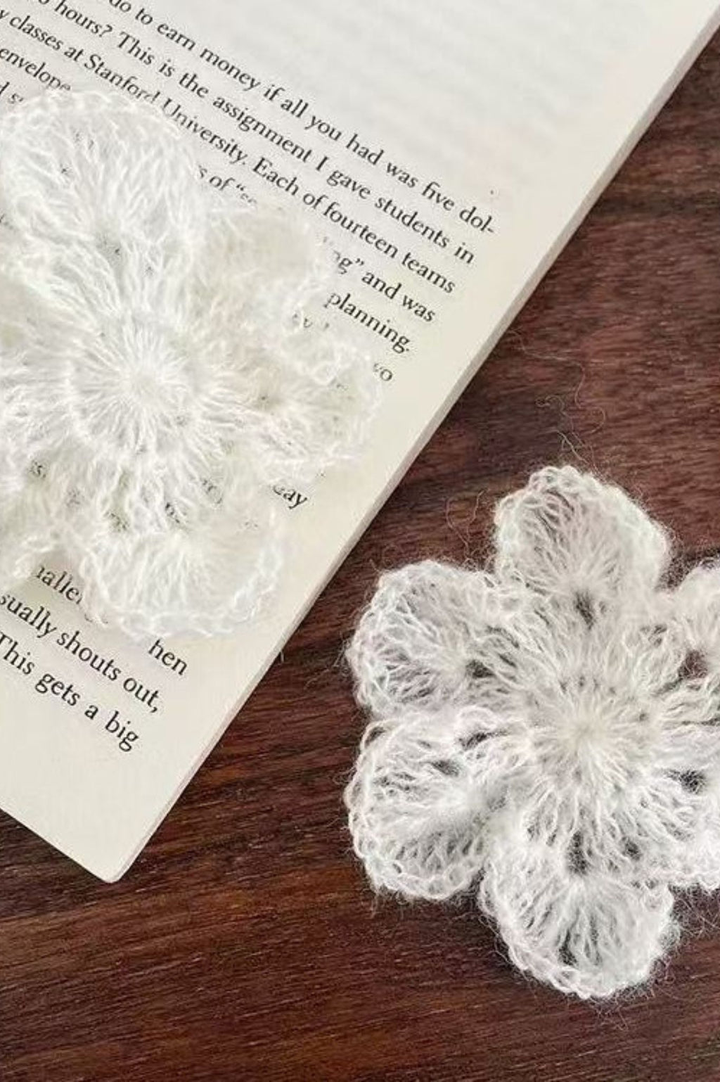 Handmade Finished Delicate White Flower Crochet Earrings -Elegant Accessories to Enhance Your Charm