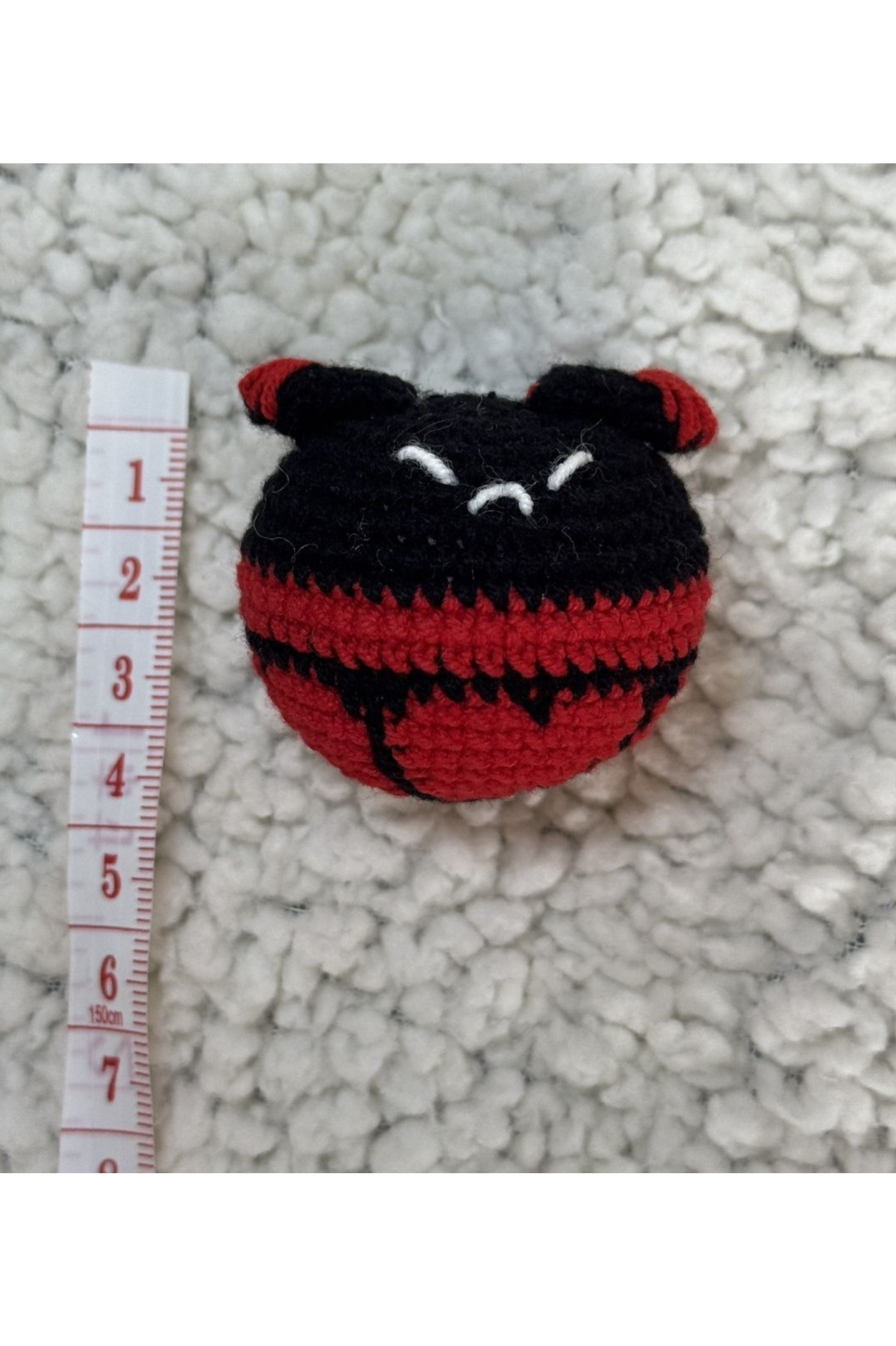 [Finished Product] Custom Bouncy Bomb Doll the Genshin Game Fan Art - Handmade Crochet Keychain Charm