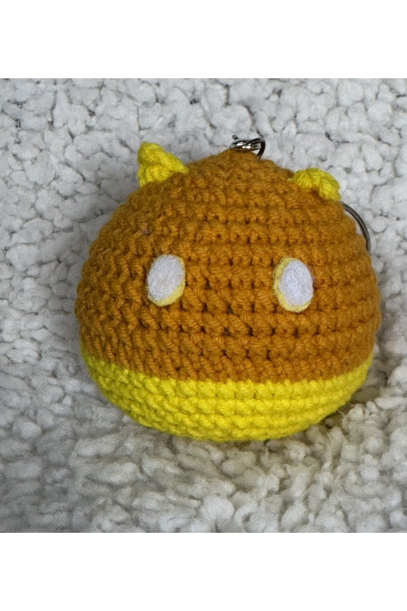 [Finished Product] Custom Bouncy Bomb Doll the Genshin Game Fan Art - Handmade Crochet Keychain Charm