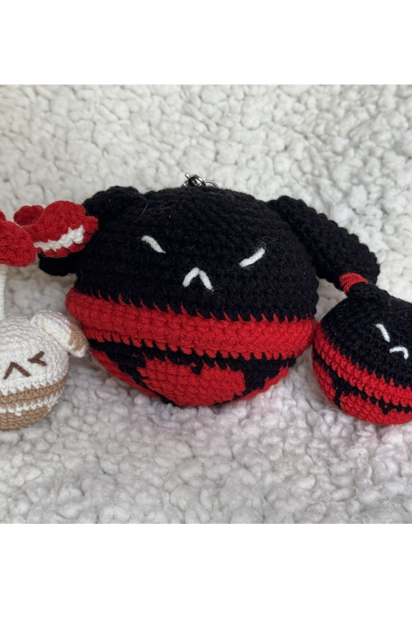 [Finished Product] Custom Bouncy Bomb Doll the Genshin Game Fan Art - Handmade Crochet Keychain Charm