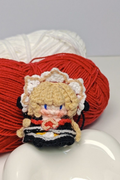 [Finished Product] Custom Marionette（Sandrone）the Genshin Game Fan Art - Handmade Crochet Keychain Charm