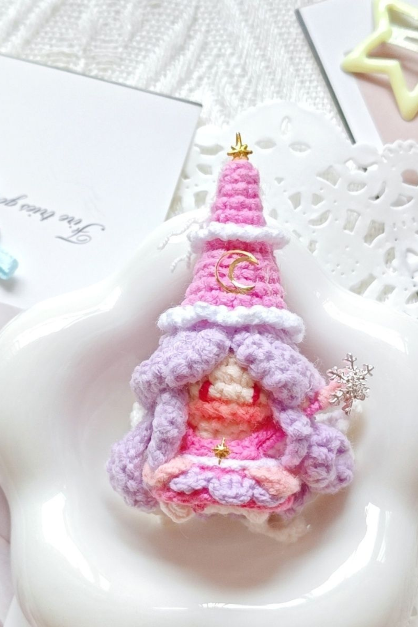 Finished Product Custom Infinity Nikki Game Fan Art-Handmade Crochet Keychain Charm