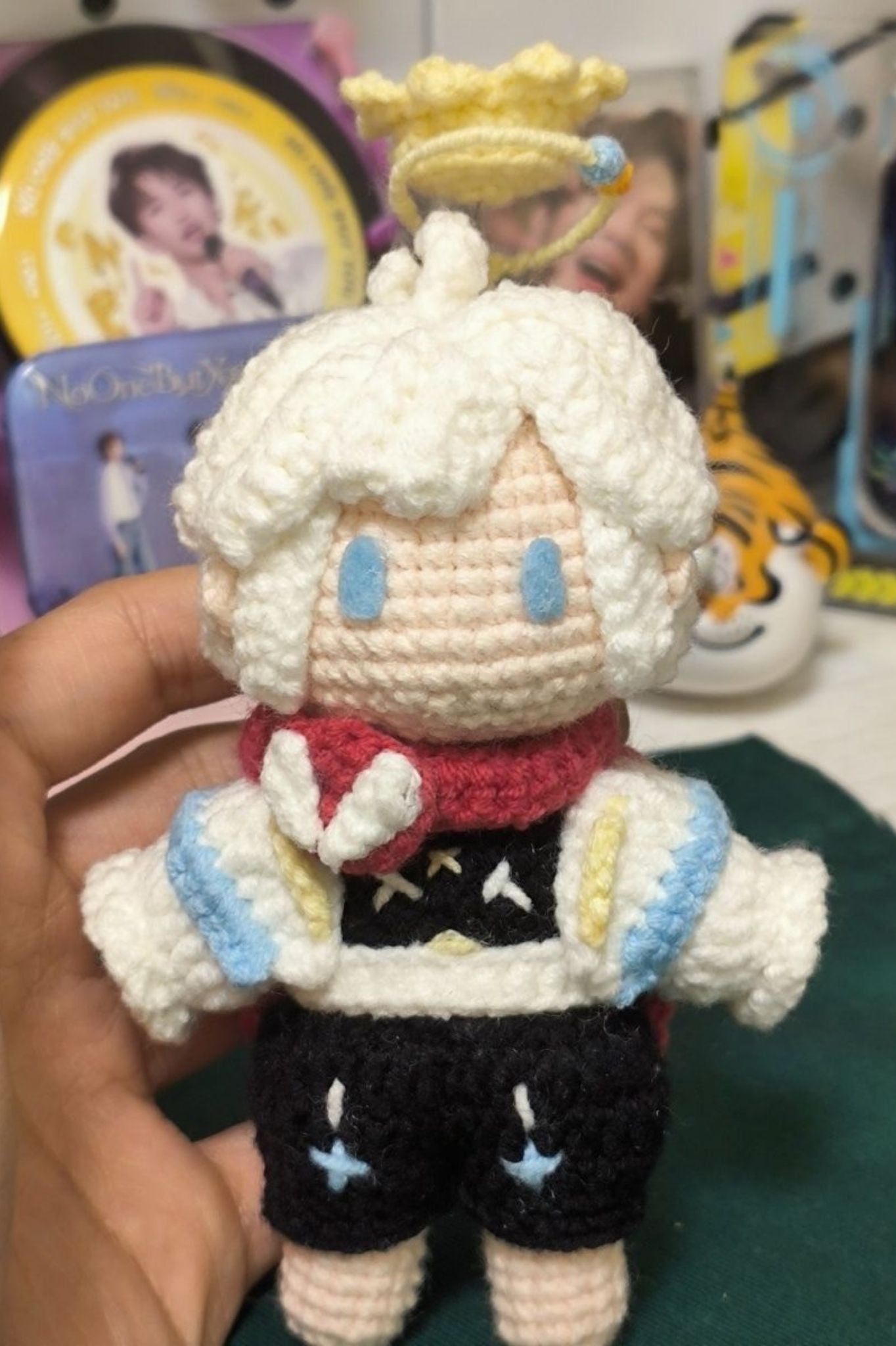 [Finished Product] Custom Honor of Kings Game Fan Art SANG QI- Handmade Crochet Keychain Charm