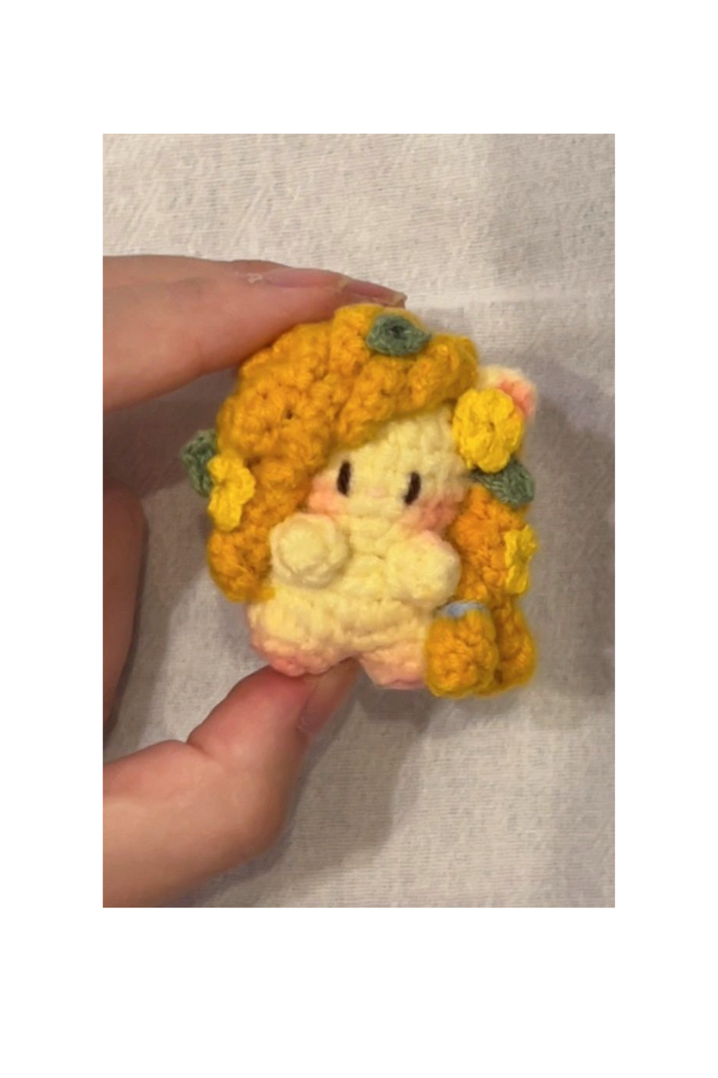 [Finished Product] My Little Pony: Friendship Is Magic Handmade Crochet Keychain-pear butter