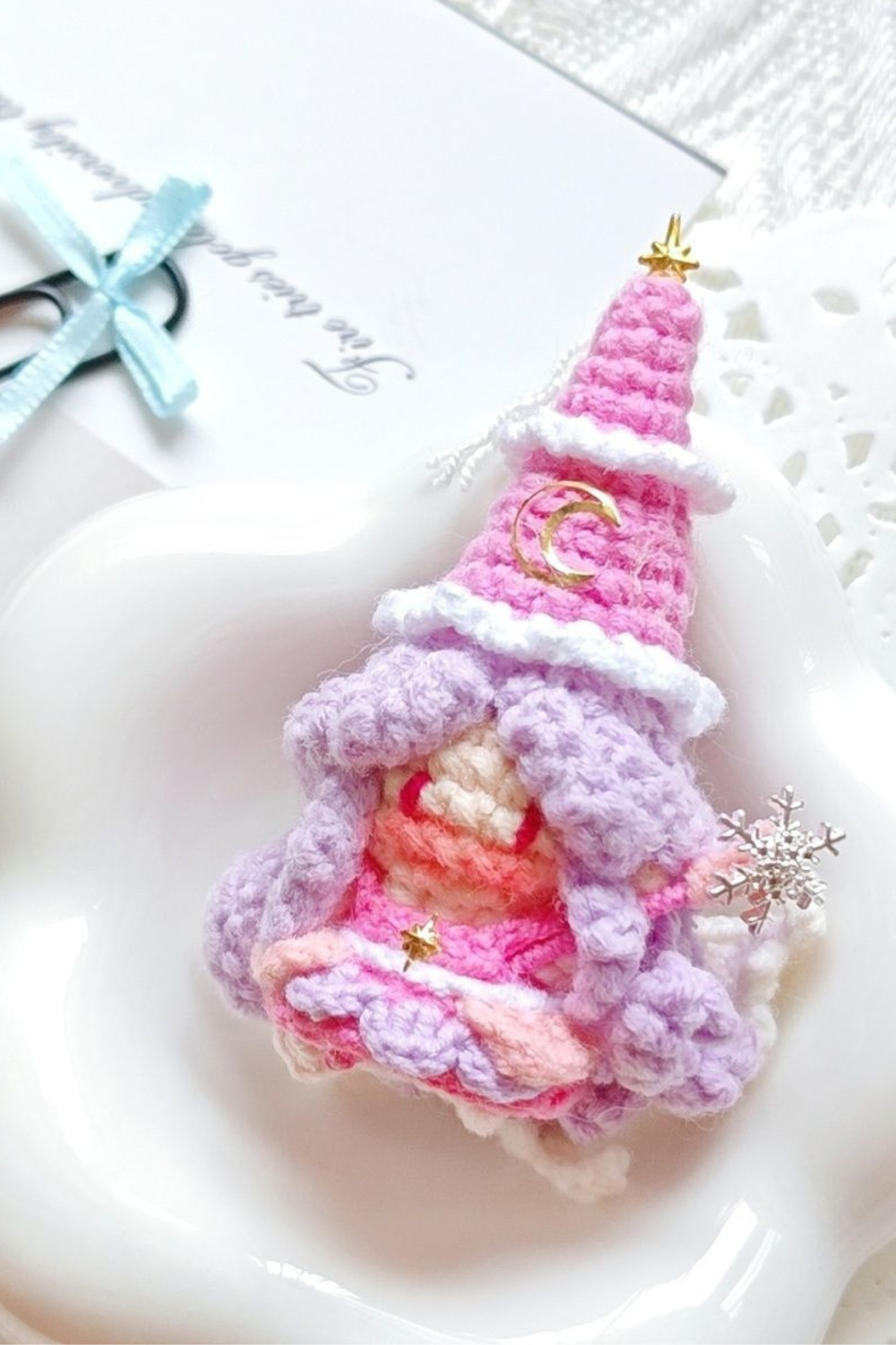 Finished Product Custom Infinity Nikki Game Fan Art-Handmade Crochet Keychain Charm